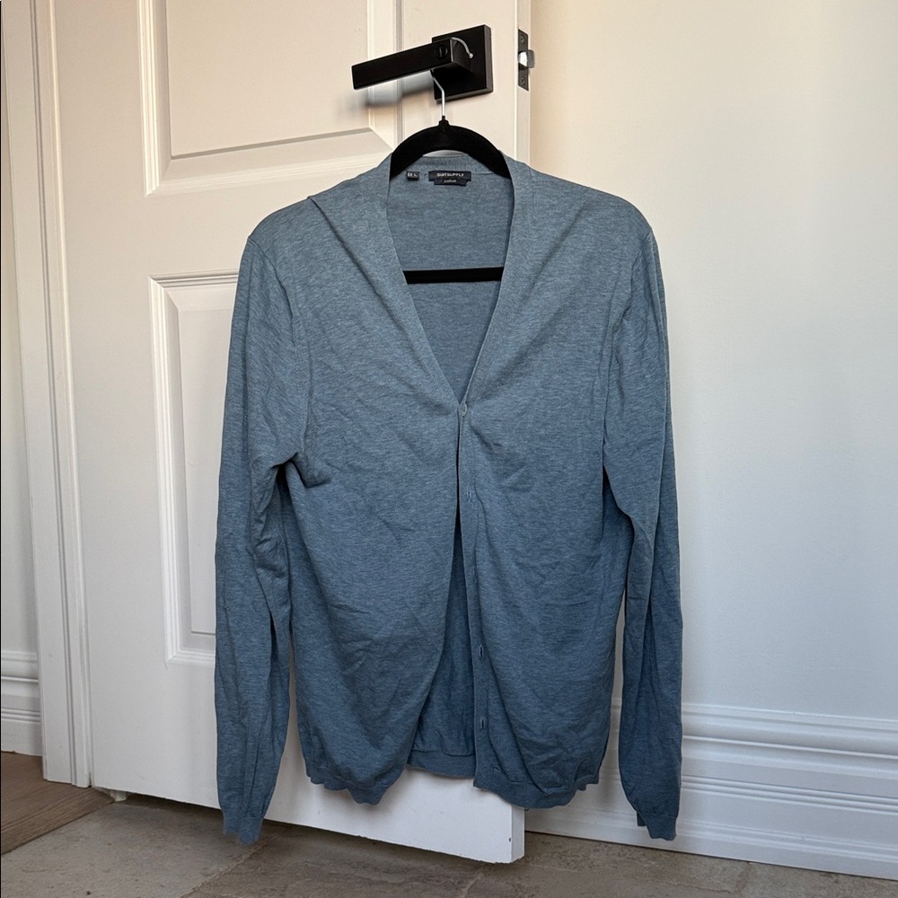 Suitsupply Men's Soft Gray Cardigan